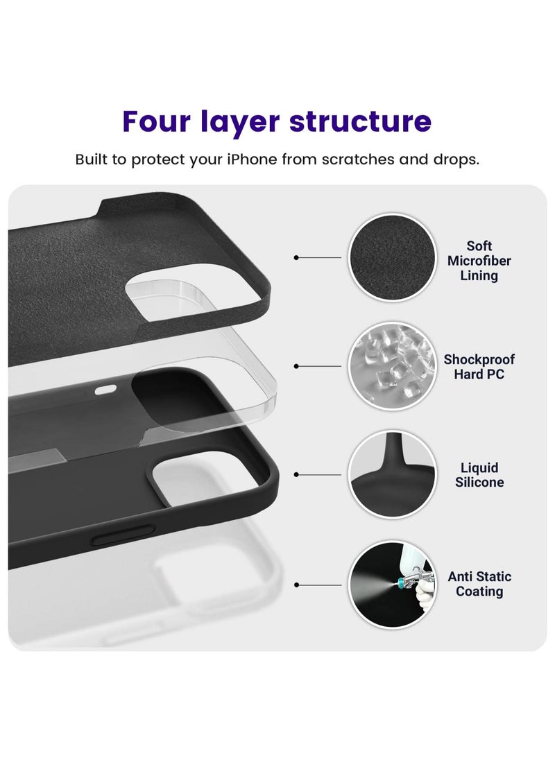 حافظة هاتف OTOFLY مصممة لهاتف iPhone 13، حافظة هاتف رفيعة من السيليكون مقاومة للصدمات لهاتف iPhone 13 6.1 بوصة (أسود) - pzsku/Z45141A746F4375EE2505Z/45/_/1732705336/04ab3418-d184-4acc-bba2-bb9a66b20ddd