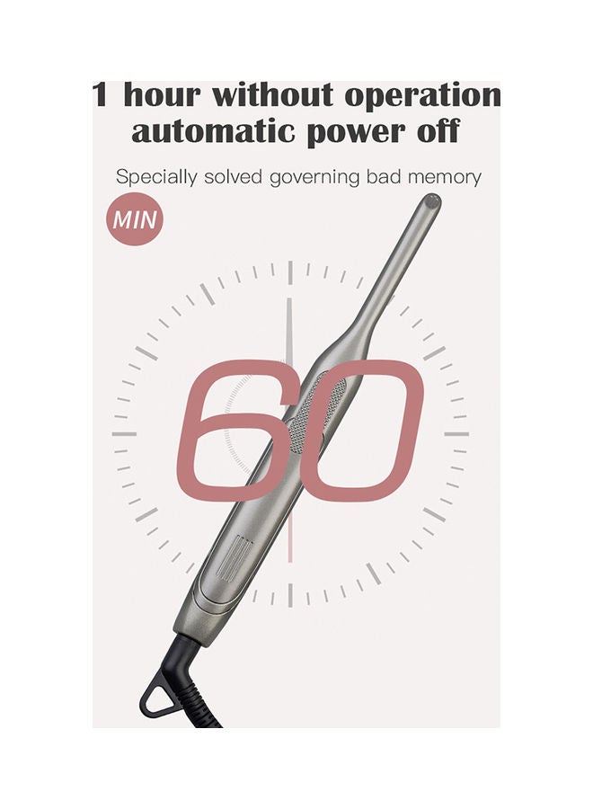 Portable Mini Wave Hair Straightener Curling Iron Grey 26.5cm - Image 5