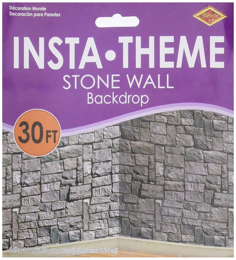 Beistle Stone Wall Scene Setter