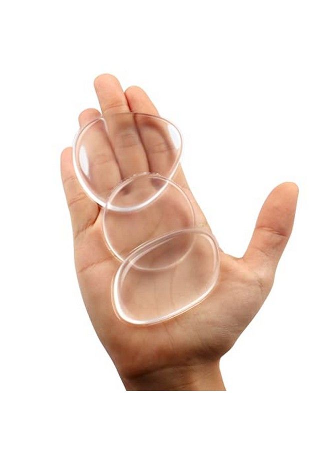 Belicia Silicone Makeup Sponge Clear Applicator & Blender Cosmetic Puff Bb Pad For All Liquid Foundation Or Cream Cosmetic Beauty Tools Blender 3 Pcs - Image 2