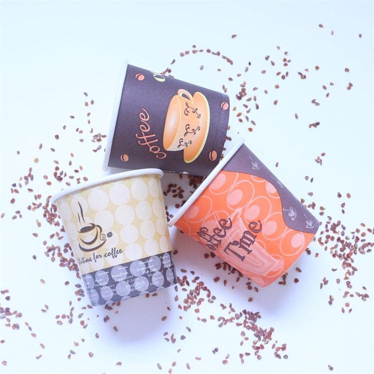 WENGTY Disposable Paper Cup Tea Coffee Cup for Party Wedding and Every Day Use (Color Design May Vary) (300) - Image 5