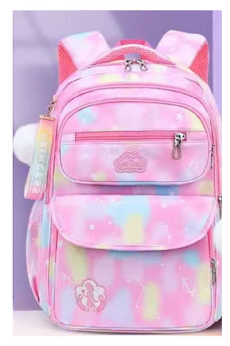MQ Imported Girls' School Backpack - Pink, with Multiple Pockets for Easily Organizing Books and Supplies, Girls' School Bag - Image 1