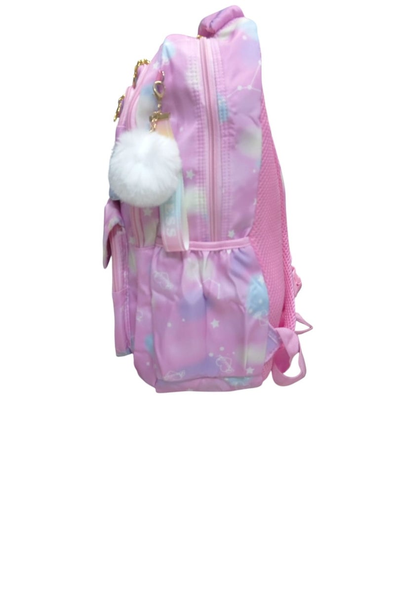 MQ Imported Girls' School Backpack - Pink, with Multiple Pockets for Easily Organizing Books and Supplies, Girls' School Bag - Image 3