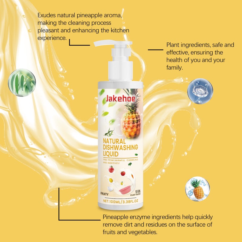 Jakehoe Fruit And Vegetable Cleaning Essence Gentle Oil Stain Remover, Multi-Purpose Cleaner For Cleaning Dishes, Fruits, And Vegetables - Image 5