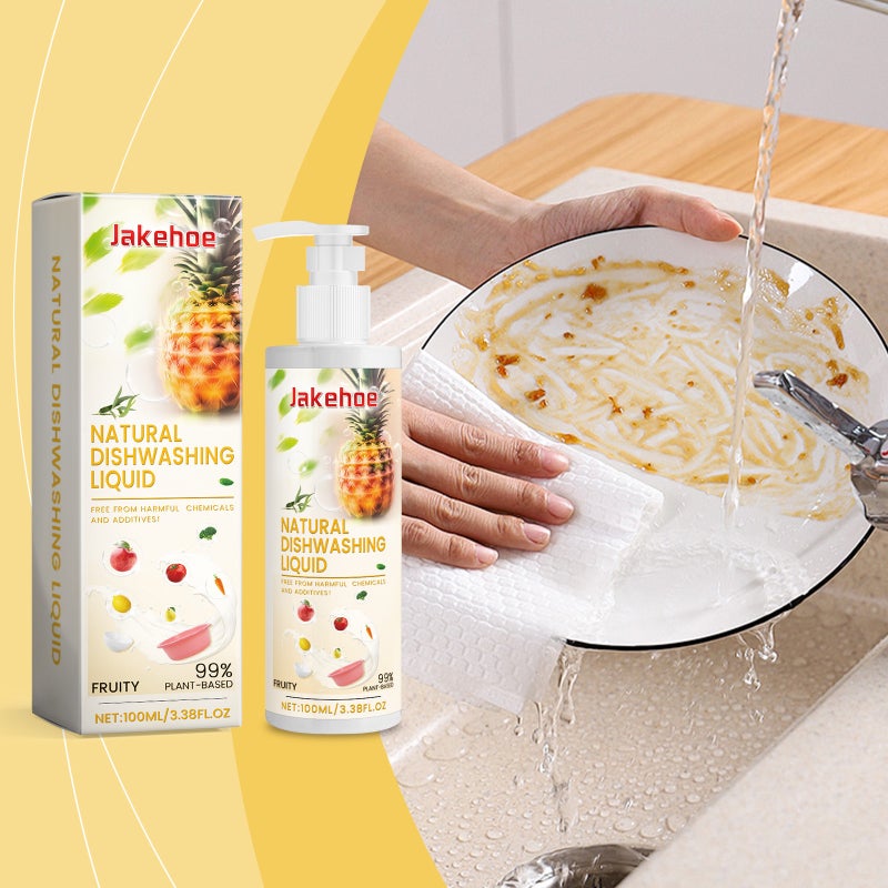 Jakehoe Fruit And Vegetable Cleaning Essence Gentle Oil Stain Remover, Multi-Purpose Cleaner For Cleaning Dishes, Fruits, And Vegetables - Image 2