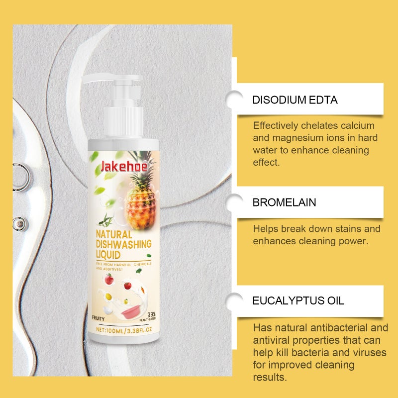 Jakehoe Fruit And Vegetable Cleaning Essence Gentle Oil Stain Remover, Multi-Purpose Cleaner For Cleaning Dishes, Fruits, And Vegetables - Image 3