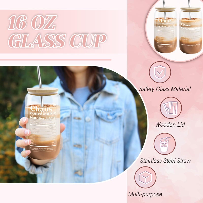 Nemlistey Appreciation Gifts for Coworkers, Farewell Gifts for Coworkers with 16 Oz Glass Cup, Scented Candle, Knitted Tulip Decor, Thank You Gift for Christmas, Thanksgiving, Birthday Gift for Women, Employee - Image 3