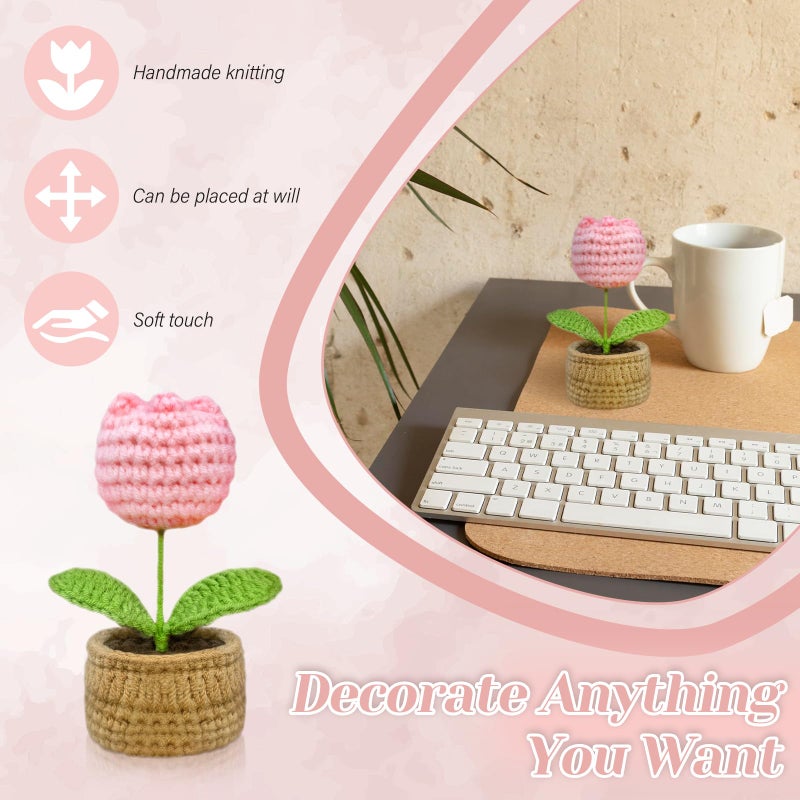 Nemlistey Appreciation Gifts for Coworkers, Farewell Gifts for Coworkers with 16 Oz Glass Cup, Scented Candle, Knitted Tulip Decor, Thank You Gift for Christmas, Thanksgiving, Birthday Gift for Women, Employee - Image 4