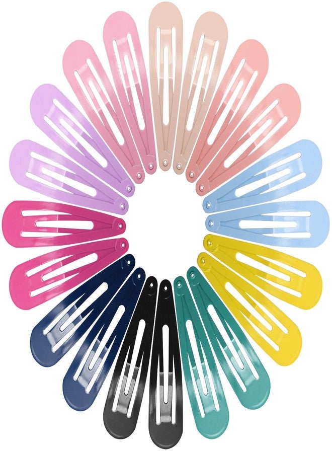 Funtopia Snap Hair Clips for Women Girls, Funtopia 40 Pcs 7cm / 2.8 Inch Long No Slip Metal Hair Clips, Large Snap Hair Barrettes Hairpins for Thick Hair (Mixed color) - Image 1