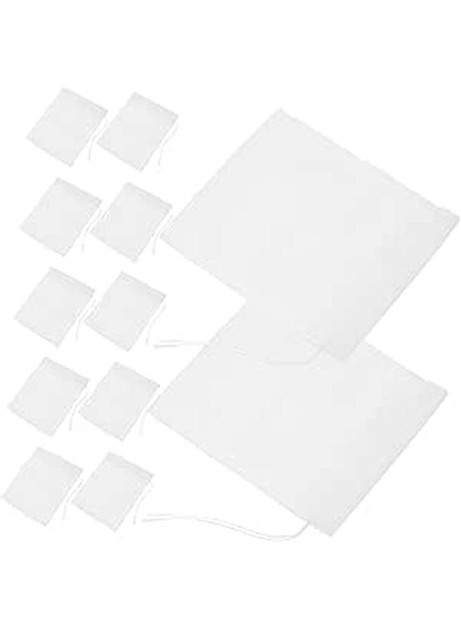 Reusable Non Woven Drawstring Sachet Bags 100pcs For Loose Tea Spices Aromatic Items - Image 1