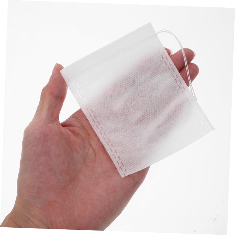 Reusable Non Woven Drawstring Sachet Bags 100pcs For Loose Tea Spices Aromatic Items - Image 4