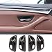 Sekhyna Inner Door Handle Cover Trim Compatible with BMW 5 Series F10 520 528 525 20112017 ABS 4PCS Interior Door Bowl Anti Scratch Protection Cover Trim Accessories ABS Carbon - Image 2