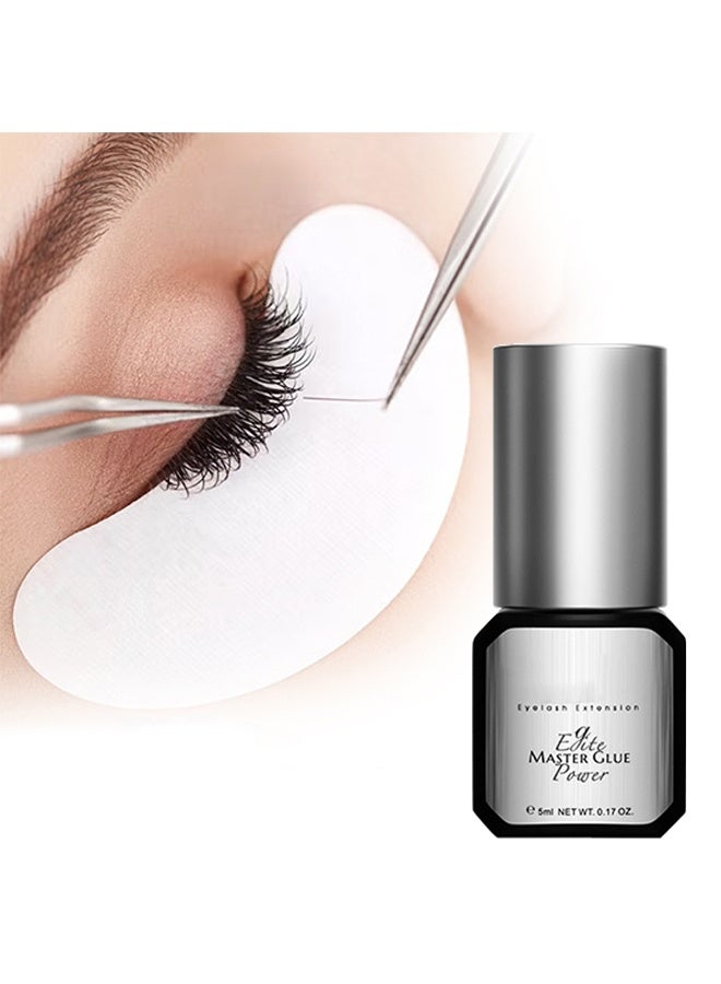 GOLLEE Master Glue,Extra Strong Eyelash Extension Glue,(0.17fl.oz / 5ml) / 0.5-1 Sec Drying time/Retention,7 Weeks/Maximum Bonding Power/Professional Use Only Black Adhesive/for Semi-Permanent Extensions 5ml  - Image 1