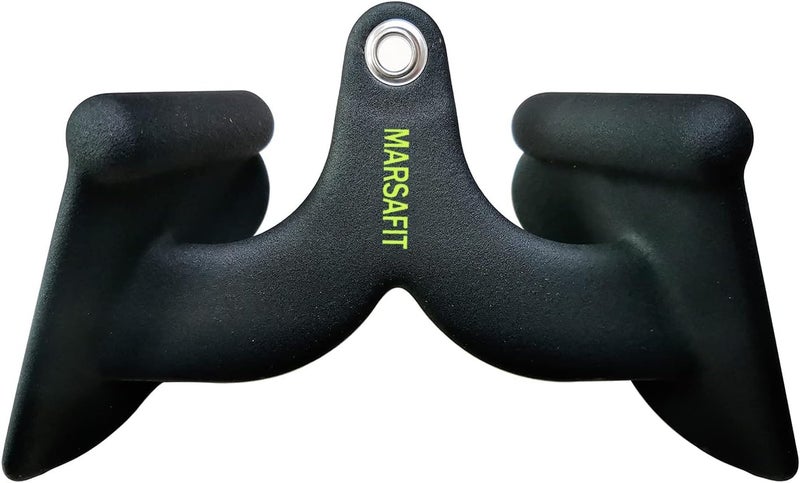 MARSAFIT Home Gym Fitness Rowing T-bar V-bar Pulley Cable Machine Attachment, Bicep Curl Tricep Lat pulldown Bar Back Strength Training Handle Grips Lat Pull Down Bar for Seat Row Workout - Image 1