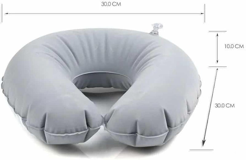 3-Piece Travel Neck Pillow Set with Earplugs & Eye Mask, Ergonomic U-Shaped Neck Pillow for Flights, Car Rides & Relaxation, Compact & Lightweight Travel Kit - Image 2