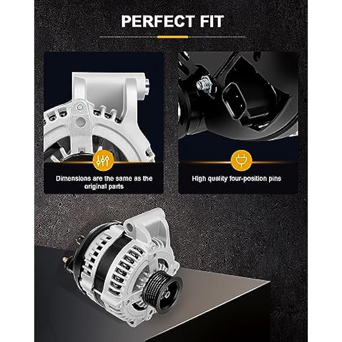 ROADFAR Alternator Fit for Dodge Charger 2008 2009 2010 08 09 10 2.7L 3.5L 5.7L 6.1L 2.7 3.5 5.7 6.1 11383 Automotive Alternator - Image 4