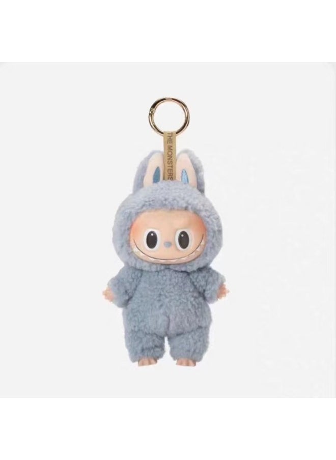 Labubu Generation Blind Box Macaron Cute Plush Doll Pendant Trendy Toys Bubble Mart-Color:A Generation Of Labubu [sea Salt Coconut]  - Image 1