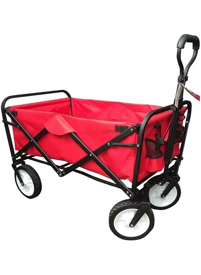 Cady One Red and black folding shopping cart 85x5x28cm  - Image 1