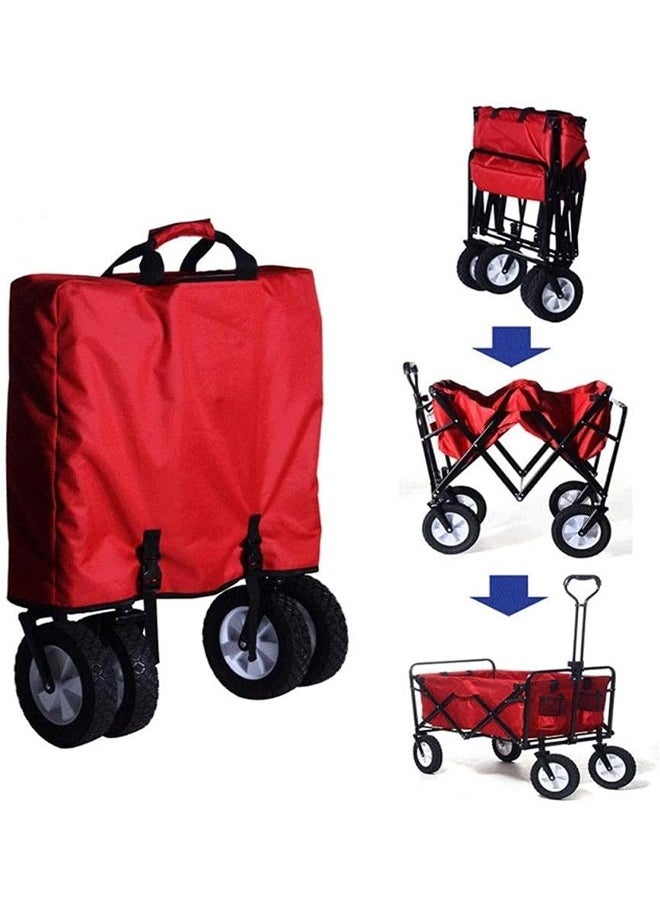 Cady One Red and black folding shopping cart 85x5x28cm  - Image 2
