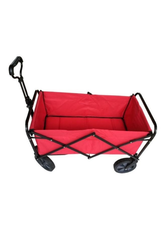 Cady One Red and black folding shopping cart 85x5x28cm  - Image 3