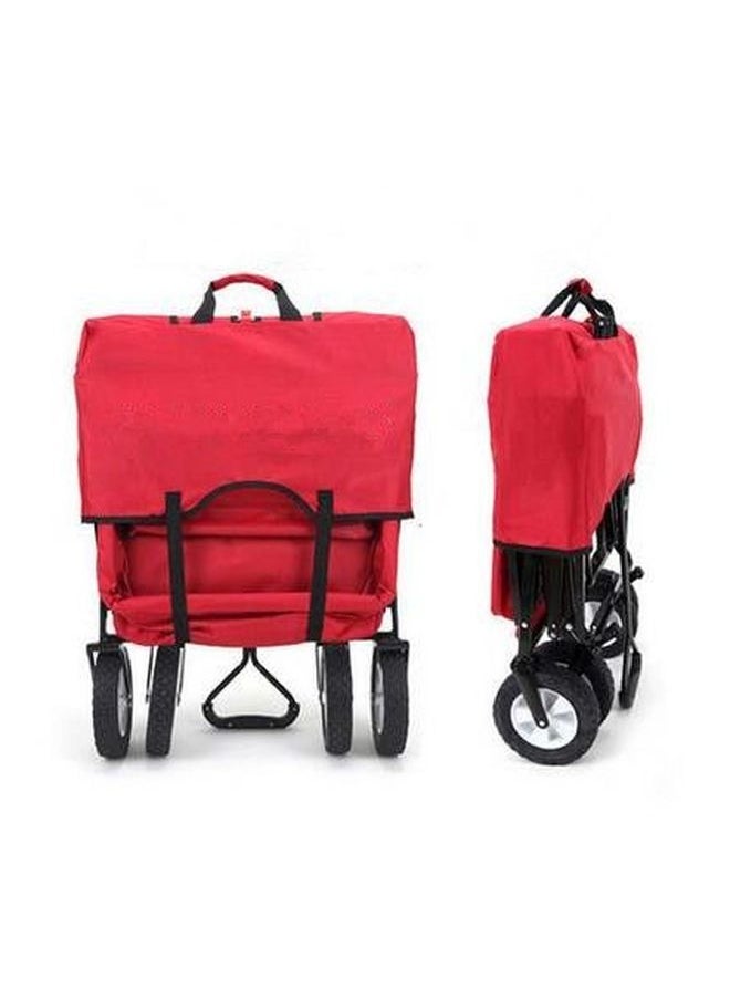 Cady One Red and black folding shopping cart 85x5x28cm  - Image 4