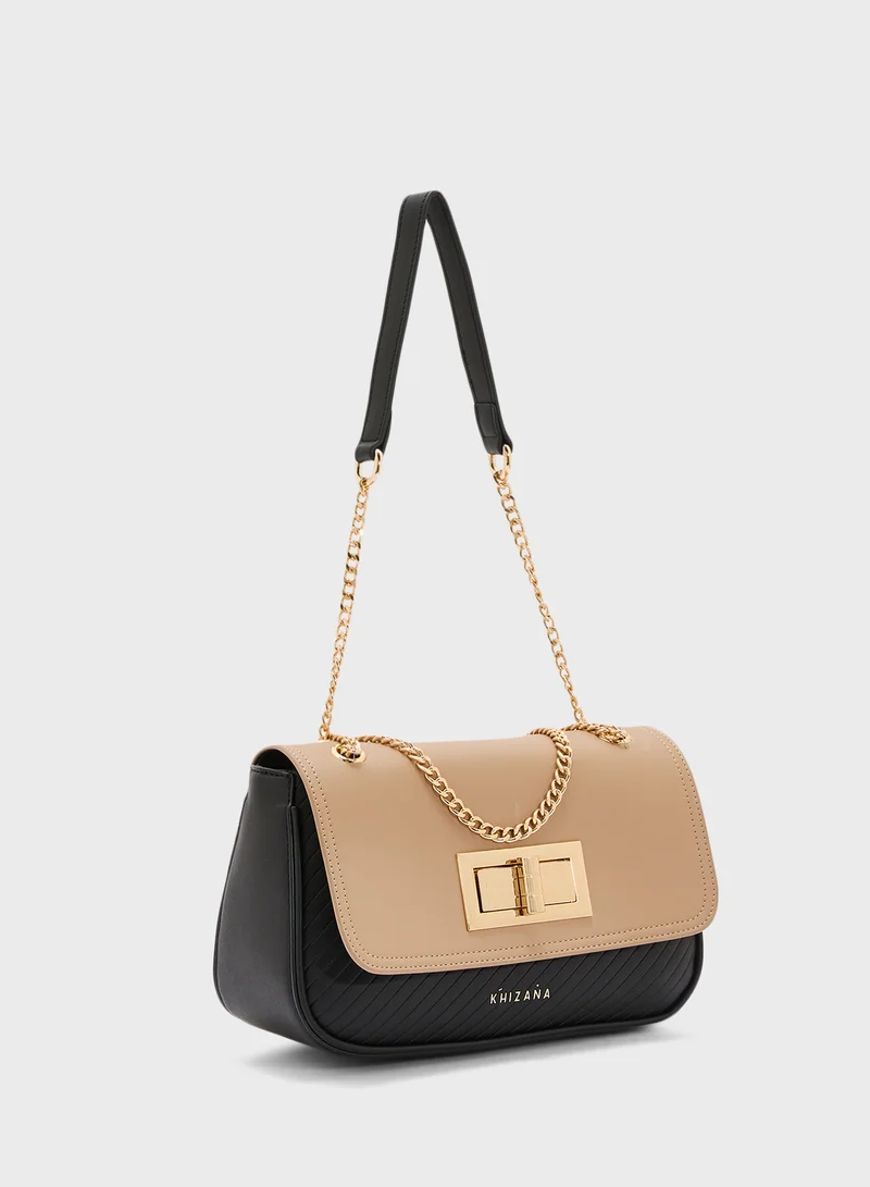 Khizana Color Block Crossbody Bag
