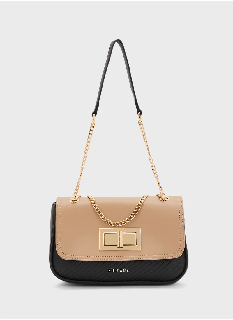 Khizana Color Block Crossbody Bag