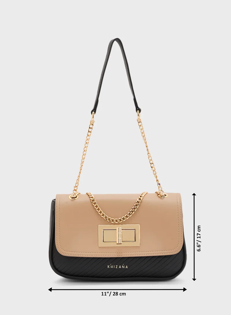 Khizana Color Block Crossbody Bag