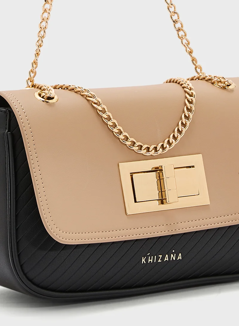 Khizana Color Block Crossbody Bag