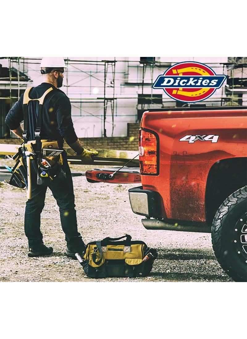 Dickies Dickies Storage Pouch for Tool and Work Belts 4 Pockets Cushioned Slip Pocket Durable Canvas SnapBack Compatible with 3inch Belts Black  - Image 5