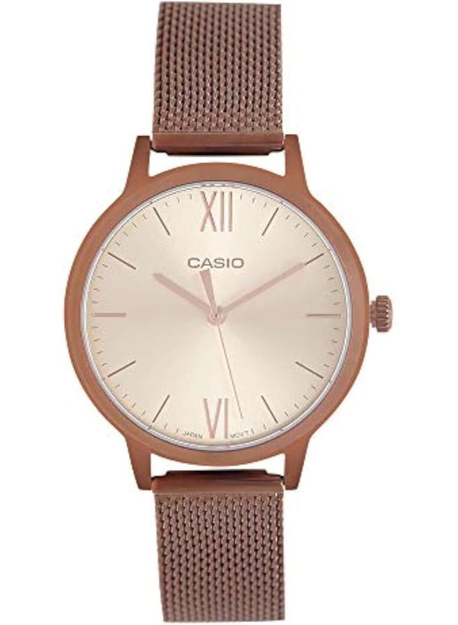 Casio Enticer Ladies Analog Rose Gold Dial Women's Watch LTP-E157MR-9ADF( - Image 1