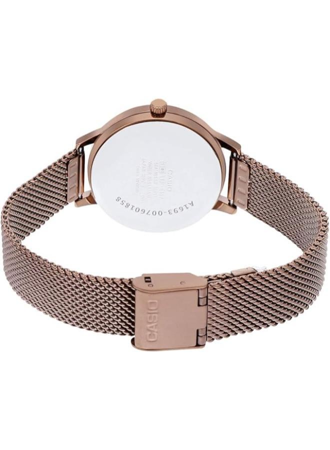 Casio Enticer Ladies Analog Rose Gold Dial Women's Watch LTP-E157MR-9ADF( - Image 3