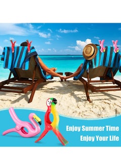 Y&D Beach Towel Clip, Outdoor Parrot Flamingo Style Fashion Clip Cute Animal Windproof Large Clothes Quilt Blanket Fixer Suitable for Family, Outdoor, Beach, Party, Etc. (6 Pieces)  - Image 3