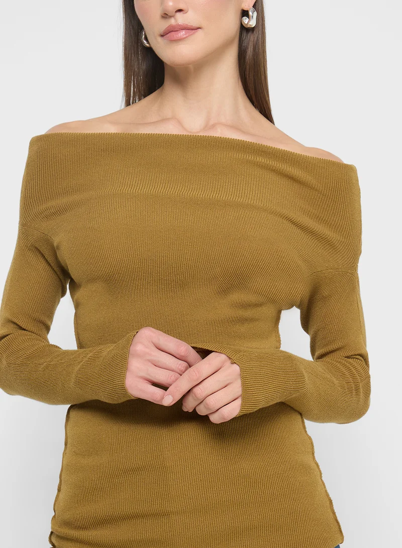 ELLA Off Shoulder Sweater