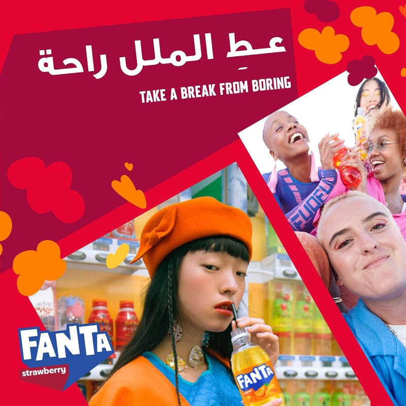 Fanta Strawberry Carbonated Soft Drink, 2.2L Bottles, Pack of 6 - Image 5