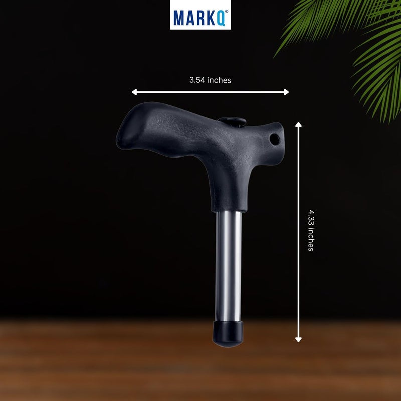 MARKQ أداة فتح جوز الهند من الفولاذ المقاوم للصدأ - فتاحة فواكه بمقبض مريح لفتح جوز الهند بسهولة، أداة مطبخ متينة ومقاومة للصدأ، عبوة من 2 - Image 4