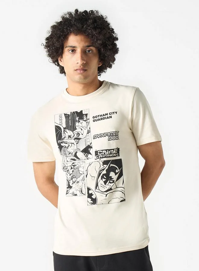 اس بي كاركترز تيشيرت بأكمام قصيرة وطبعات جرافيك