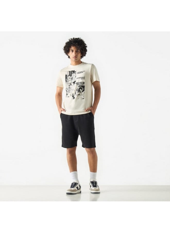 SP Characters Graphic Print T-shirt with Short Sleeves  - Image 2