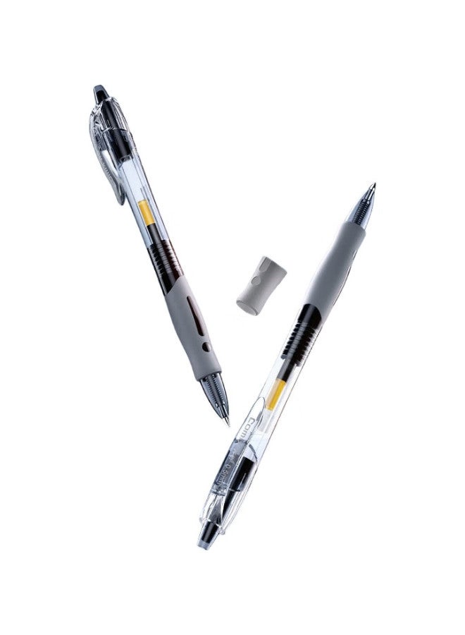 Comix 30-Pack Smooth Quick-Drying Gel Pen, Retractable Signing Pen, Office Stationery, 0.5Mm Bullet Tip, Black, Eb18-30 - Image 1
