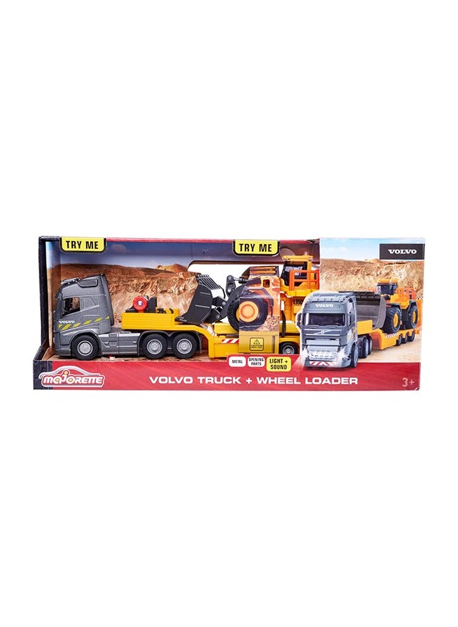 Majorette Volvo Fh-16 Truck + Wheel Loader L350H  - Image 3