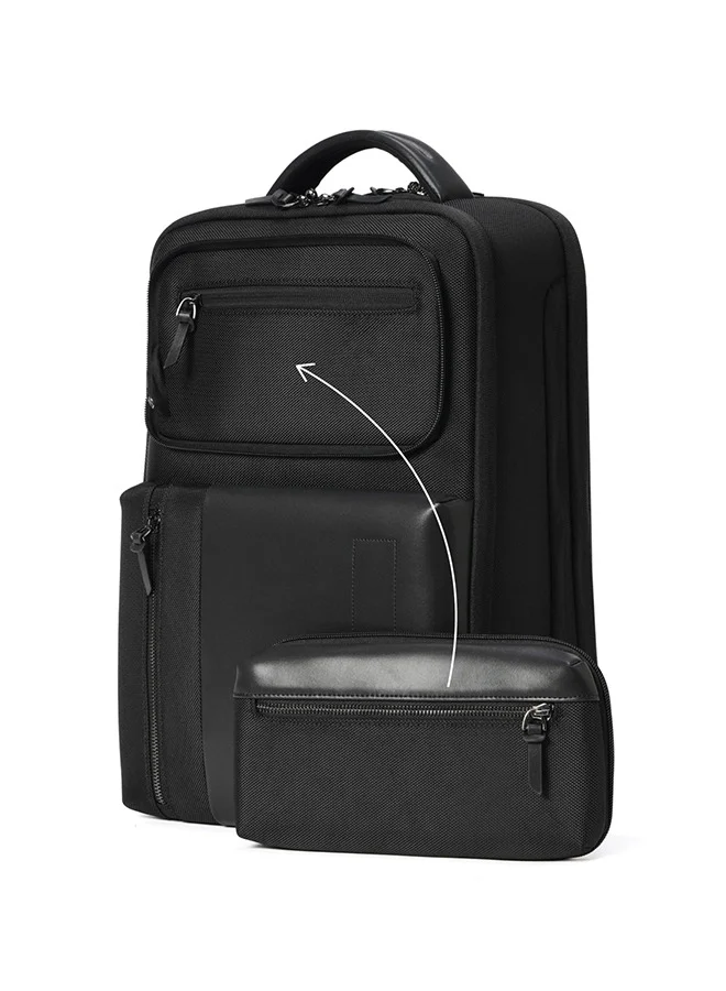 Mokobara MOKOBARA The Overnighter Backpack 23L Premium Nylon 16" Unisex Multipurpose Laptop Backpack (Black)
