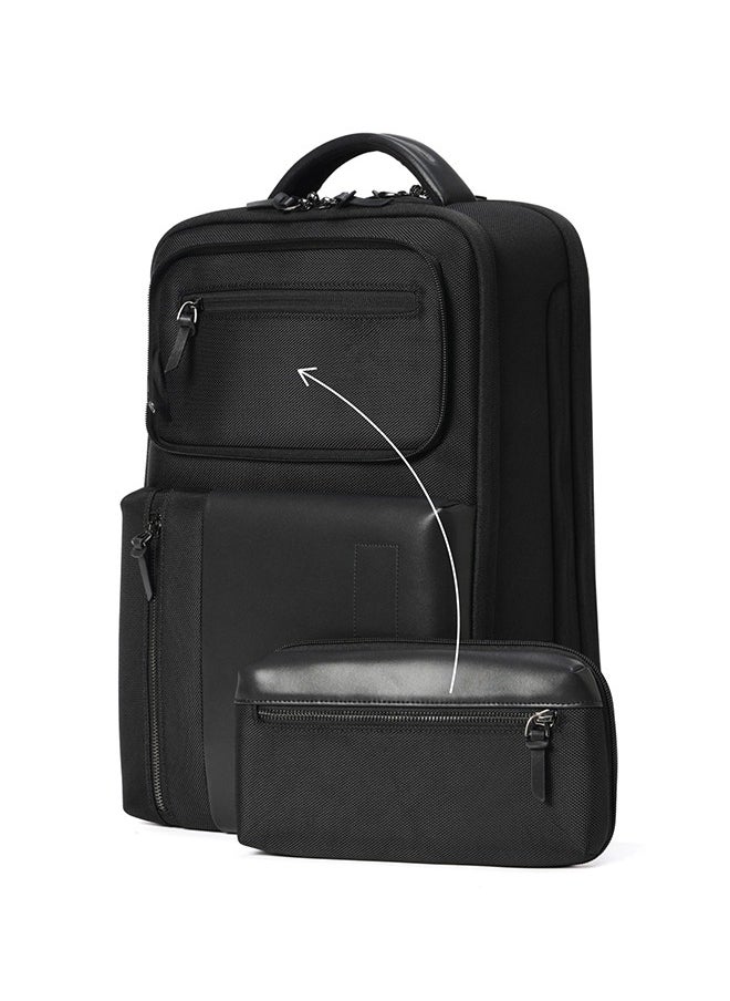 Mokobara MOKOBARA The Overnighter Backpack 23L Premium Nylon 16" Unisex Multipurpose Laptop Backpack (Black)  - Image 1