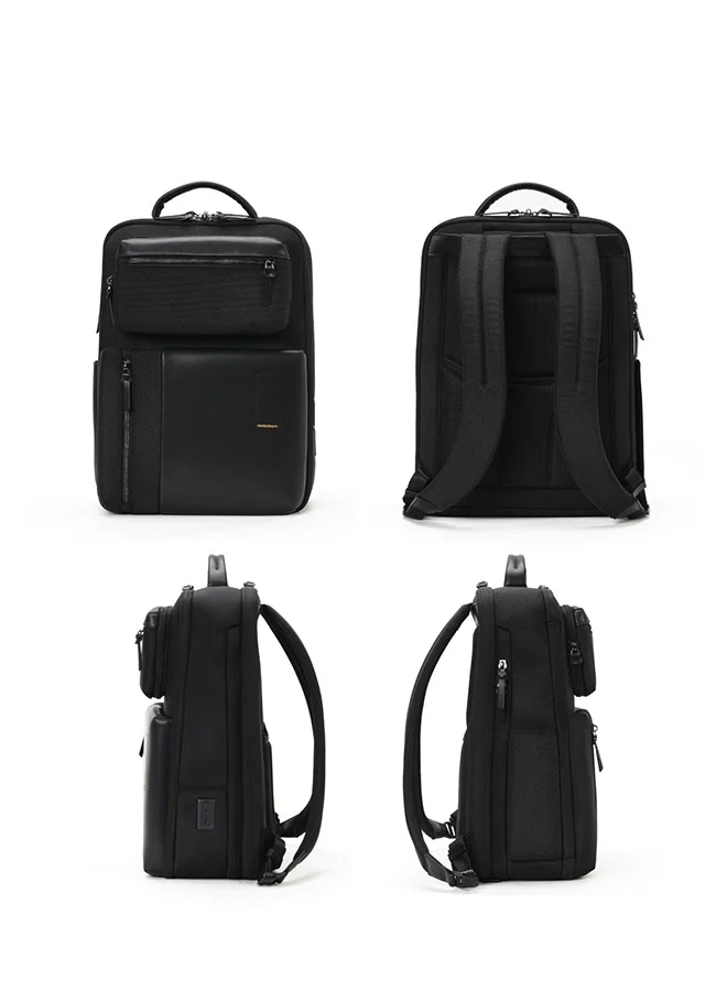 Mokobara MOKOBARA The Overnighter Backpack 23L Premium Nylon 16" Unisex Multipurpose Laptop Backpack (Black)