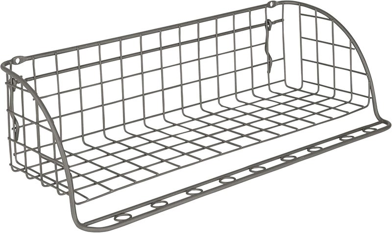 Spectrum Diversified Pegboard Wall Mount Shelf Tool Organizer, Industrial Gray - Image 1