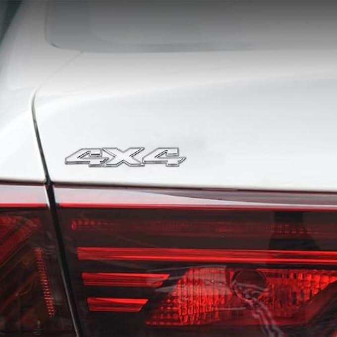 rayihni 1 Piece Ram 4X4 Emblem Badge 85Lx15 W Nameplate Replacement Sticker For Dodge 2015 2016 2017 Ram Rebel Silver UpQp4X4 - Image 3
