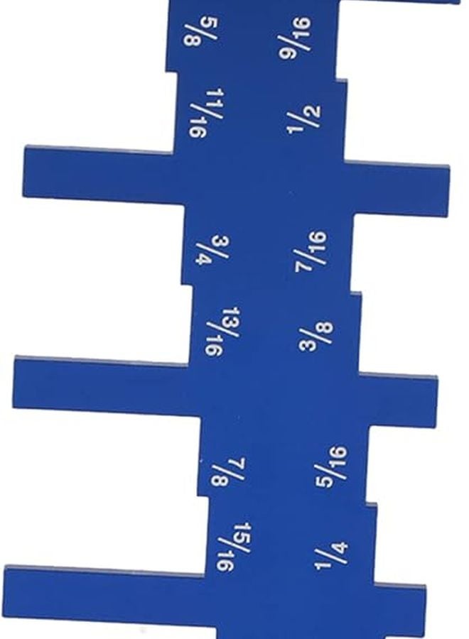 مقياس عمق جهاز التوجيه من سبائك الألومنيوم 50 × 120 مم أداة قياس دقيقة لأعمال النجارة - Image 1