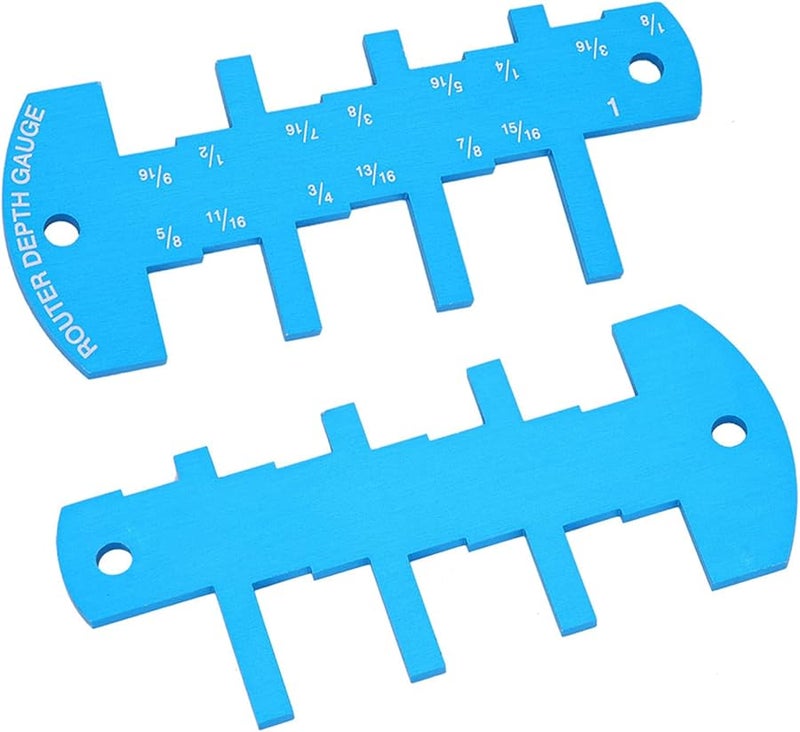 مقياس عمق جهاز التوجيه من سبائك الألومنيوم 50 × 120 مم أداة قياس دقيقة لأعمال النجارة - Image 5