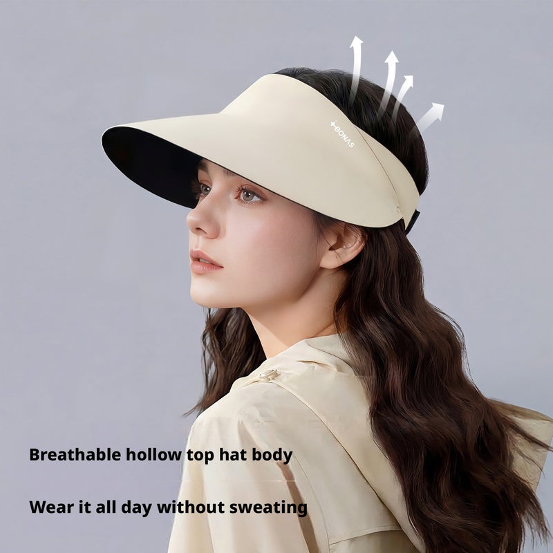 Bonas Sun Protection Hat for Women, Large Brim, Foldable, Breathable - Image 1