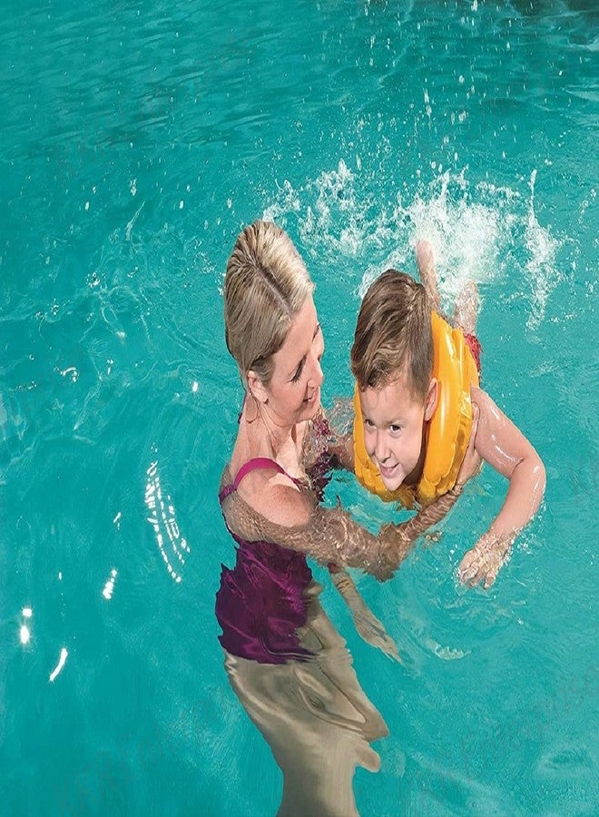 Mamadev®:- Pool Party Adjustable Float Inflatable Swim Vest Safety Jacket with Swimming Ring for Girls and Boys Swimming Ring Swim Tube(5-8Year) (Swim Jacket & Swim Ring) - Image 4