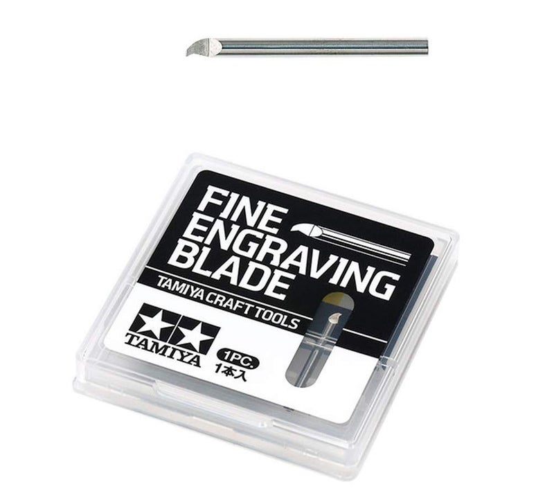 Tamiya 300074135 Engraving Blade 0.1 mm / 2 mm Shaft/Length 25 mm - Image 1